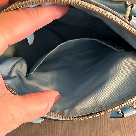 Coach light blue satchel / crossbody bag - Picture 6 of 10